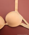 Handmade Steel Ring Gathered Nude Performance Bra Cup