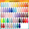 LILYCUTE 125/66/60PCS Colorful Gel Nail Polish Set Glitter Gel Varnish Nail Semi Permanent UV Gel Soak Off Nail Art Manicure Kit