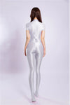 Breathable High-Stretch Zipper Crotch Yoga Bodysuit Shaping Leotard Unitard
