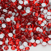 SS3-SS30 Red Series Hotfix Glass Flat-Back Rhinestones