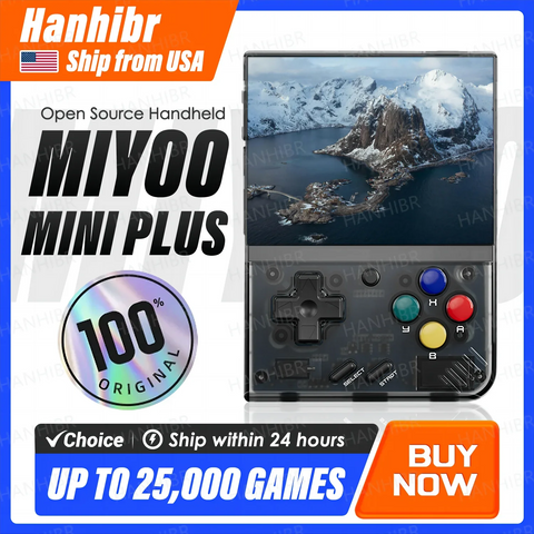 MIYOO Mini Plus Portable Retro Handheld Game Console V2 Mini+ IPS Screen Classic Video Game Console Linux System Дитячий подарунок