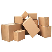 100-Pack Corrugated Cardboard Shipping Boxes   8x6x4" 6x4x4" 6x4x2" 4x4x4" Mailing, Packing, Moving & Storage for Business/Home