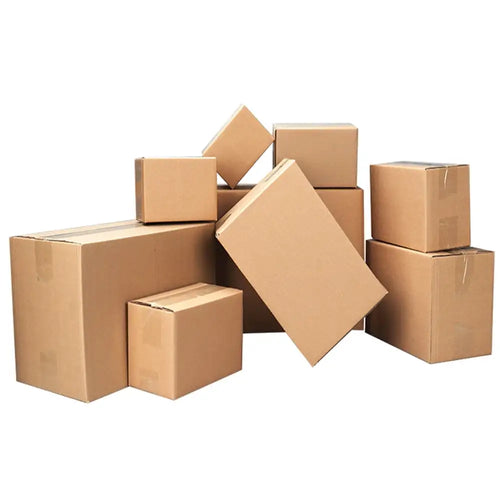 100-Pack Corrugated Cardboard Shipping Boxes   8x6x4" 6x4x4" 6x4x2" 4x4x4" Mailing, Packing, Moving & Storage for Business/Home