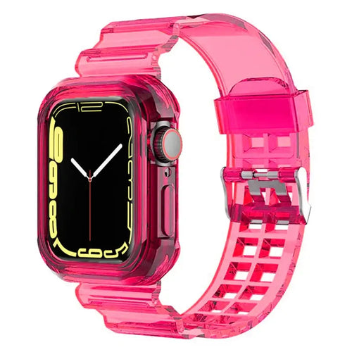Apple Watch Clear Silicone Band - Durable Comfortable Strap