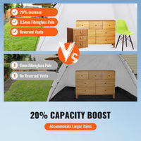 VEVOR Portable Paint Booth Shelter 7.5x5.2x5.2/10x7x6ft Foldable Spray Painting Tent for Furniture Craft Project DIY Hobby Tool EzBuyCo