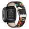 black red flower / For Fitbit Versa 4