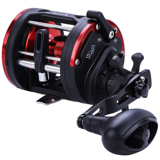 Sougayilang Trolling Reel Drum Fishing Reel Left/Right Hand Casting Sea Fishing Reel Large Line Capacity Baitcasting Reel