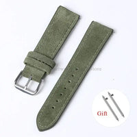 Amazfit Leather Watch Strap Vintage Suede Quick Release - Handmade Stitching