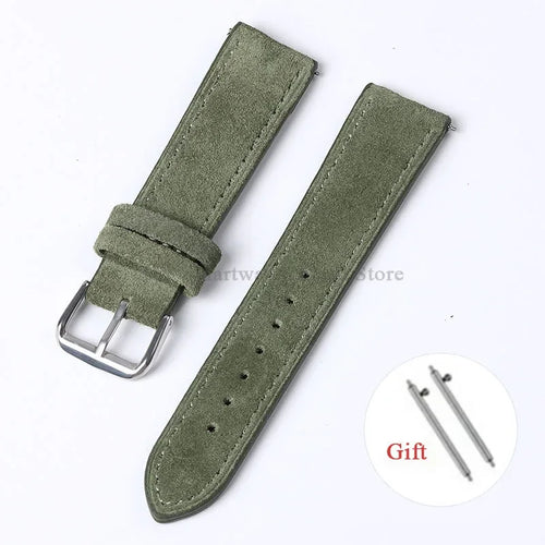 Polar Suede Leather Watch Strap For Polar Smartwatch - Handmade Quick Release