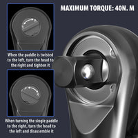 Electric Cordless Right Ratchet 3/8'' 90° Angle Wrench with LED Work Light +7pcs Sockets Set Power Ratchet Wrenches, 2 Battery