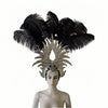 The Stardust Majestic Feather Crown – Carnival & Cabaret Stage Headdress