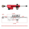 255 мм Універсальний стабілізатор демпфера рульового керування мотоцикла для YAMAHA HONDA KAWASAKI SUZUKI DUCATI BMW Electric Scooter Street Bikes