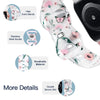 Apple Watch Silicone Strap - Floral Design - Soft and Comfortable