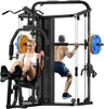 Multifunction Home Gym System Workout Station,Smith Machine with 138LB Weight Stack, Leg Press, LAT Station for Full Body Traini