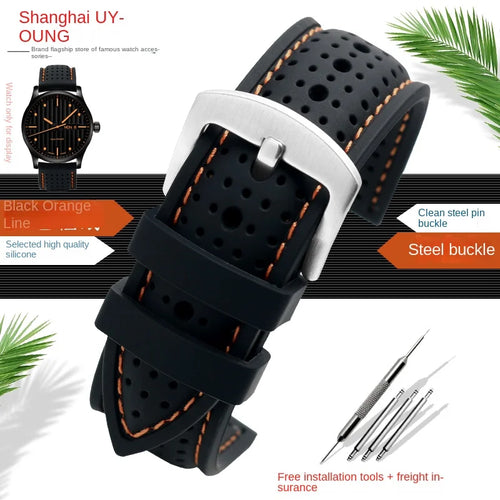 COROS Silicone Sports Watch Band Breathable Rubber Strap Waterproof 20cm