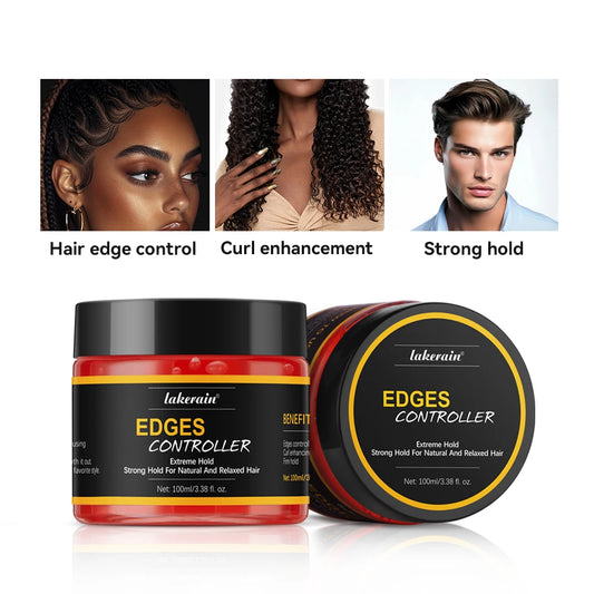 Сильна фіксація для укладання волосся Довготривалий контроль Edge Gel Unisex Tame Frizz Flying Finishing Broken Hair Wax Lace Wig Edge Control