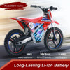 36V Electric Dirt Bike for Kids Aged 6-12, Brushless 350W Racing Grade Electric Motorcycle, Up to 18.6MPH & 3 Speed Settings