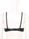 Sparkly Floral Beaded Sequin Belly Dance Bra & Tassel Performance Top