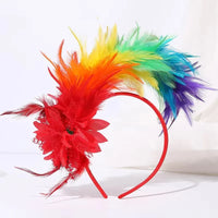 Ostrich Feather Fascinator Headband