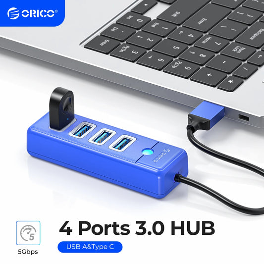 ORICO 5Gbps USB 3.0 HUB Colorful 4 Ports High Speed Mini Splitter OTG Adapter For Desk PC Computer Accessories HUAWEI Xiaomi