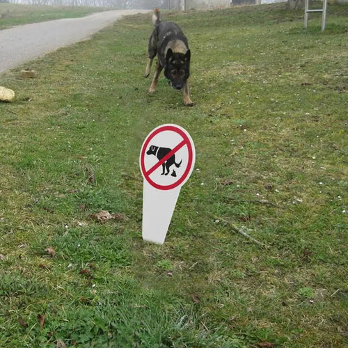 Garden Dog No Peeing Pooping Signs outdoor park dog poop warning sign Maintain a clean and pleasant environment supplies