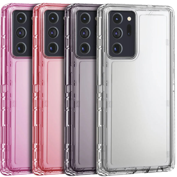 For Samsung Galaxy Note 20/Note 20 Ultra 5G Phone Case Hybrid Rugged Shockproof Protective Heavy Duty Hard Transparent Cover