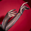 Ultra-Thin 1D Dot Oil Shiny Opera Length Gloves Sheer Glossy Performance Gloves