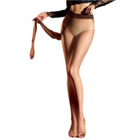 Plus Size Oil Glossy 1D Ultra-Thin Shaping Pantyhose High-Elasticity Tights