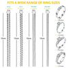 8pcs/Set Ring Size Reducer Tools Spiral Spring Based Rings Adjust Invisible Transparent Tightener Resizing Tool Jewelry Guard
