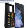 For Samsung Galaxy S21/S21 Ultra/S21 FE 5G Phone Case Hybrid Ring Kickstand Card Slot Camera Protection Shockproof Hard Cover