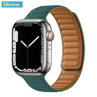 Apple Watch Leather Band - Premium Magnetic Loop Strap