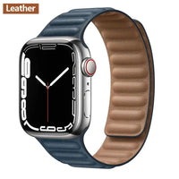 Apple Watch Leather Band - Premium Magnetic Loop Strap