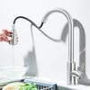 Kitchen Faucet Brushed Nickel Hot and Cold Water Faucet Kitchen Sink Faucet Pull-out Sprayer For Kitchen Sink Faucet