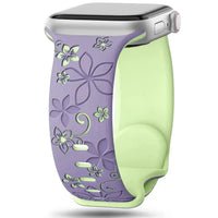 Apple Watch Silicone Band - Durable Floral Design Strap