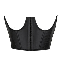Gothic Underbust Corset Top Strapped Curve Shaper Punk Slimming Waist Belt