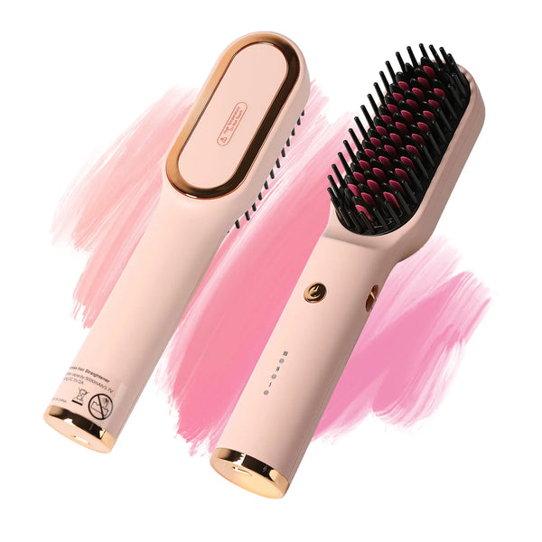 KIPOZI Hair Dryer Brush Negative lon 3 In 1 Hot Air Dryer Styler and Volumizer Pro Hair Straightener Curler Blow Dryer Brush