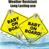 2PCS Baby On Board Signs with Suction Cups, 5