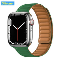 Apple Watch Leather Band - Premium Magnetic Loop Strap