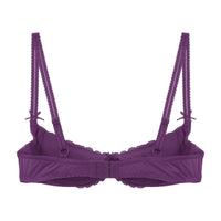 Lace Underwire Half-Cup Push-Up Bra
