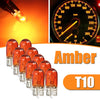 10pcs Car T10 Halogen Bulbs - 3W 194 158 Wedges 12V White Auto Lamp Set