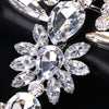 Exaggerated Rhinestone Masquerade Jewelry Face Mask