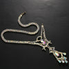 Dazzling Crystal Belly Dance Necklace & Statement Stage Performance Jewelry