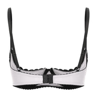 Lace Underwire Half-Cup Balconette Bra