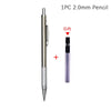 0.3 0.5 0.7 0.9 1.3 2.0mm Mechanical Pencil Set Full Metal Art Drawing Painting Automatic Pencil with Leads Office School Supply