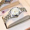 Women's Two Tone Stainless Steel Quartz Watch With Date