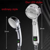 Digital LED Handheld Shower Head Water Saving High Pressure Showerhead Pressurized Adjustable Spray LCD Temperature Display