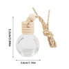 Car Air Freshener Flower Bottle Hanging Perfume Pendant Fragrance Empty Glass Bottle Essential Oils Diffuser Automobile Ornament