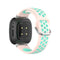 teal and white / For Fitbit versa 4