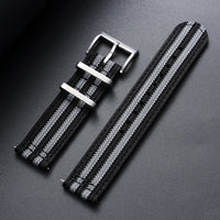 OnePlus Smartwatch Bands Ribbed Nylon Woven Canvas Fabric Quick Release Watch Straps