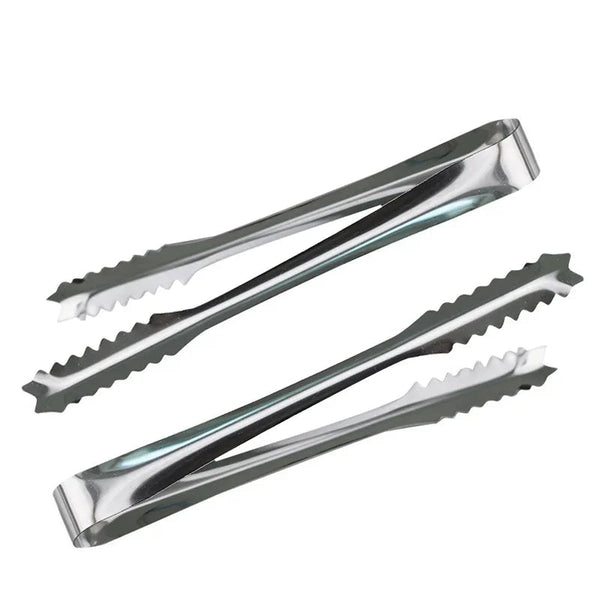 15cm/19cm Stainless Steel Kitchen Tool Stainless Steel Tongs For Barbecue Party Bar BBQ Clip Bread Food Ice Clamp Ice Tong EzBuyCo